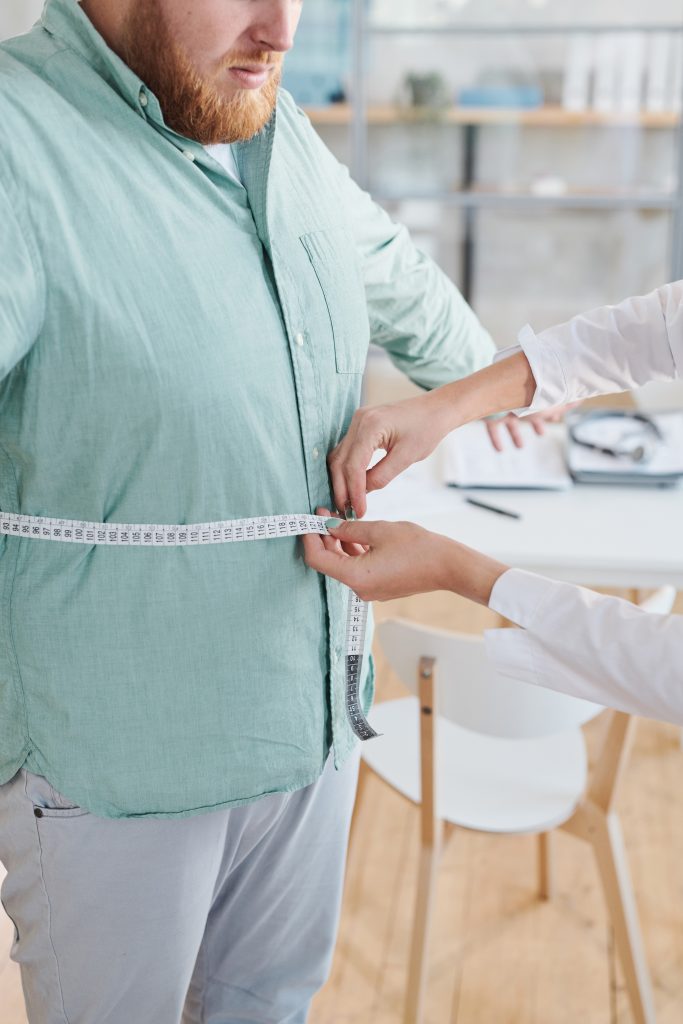 Man trying to lose his weight