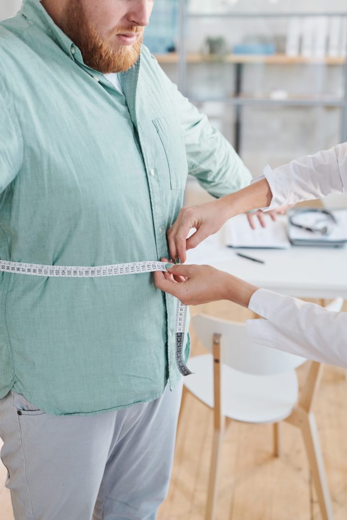 Man trying to lose his weight